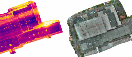 Inspection thermique par drone